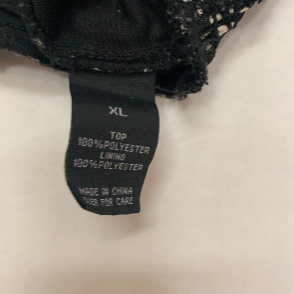 AB Studio Women's XL Black and White Polka Dot Blouse with 3/4 sleeves - Picture 10 of 14